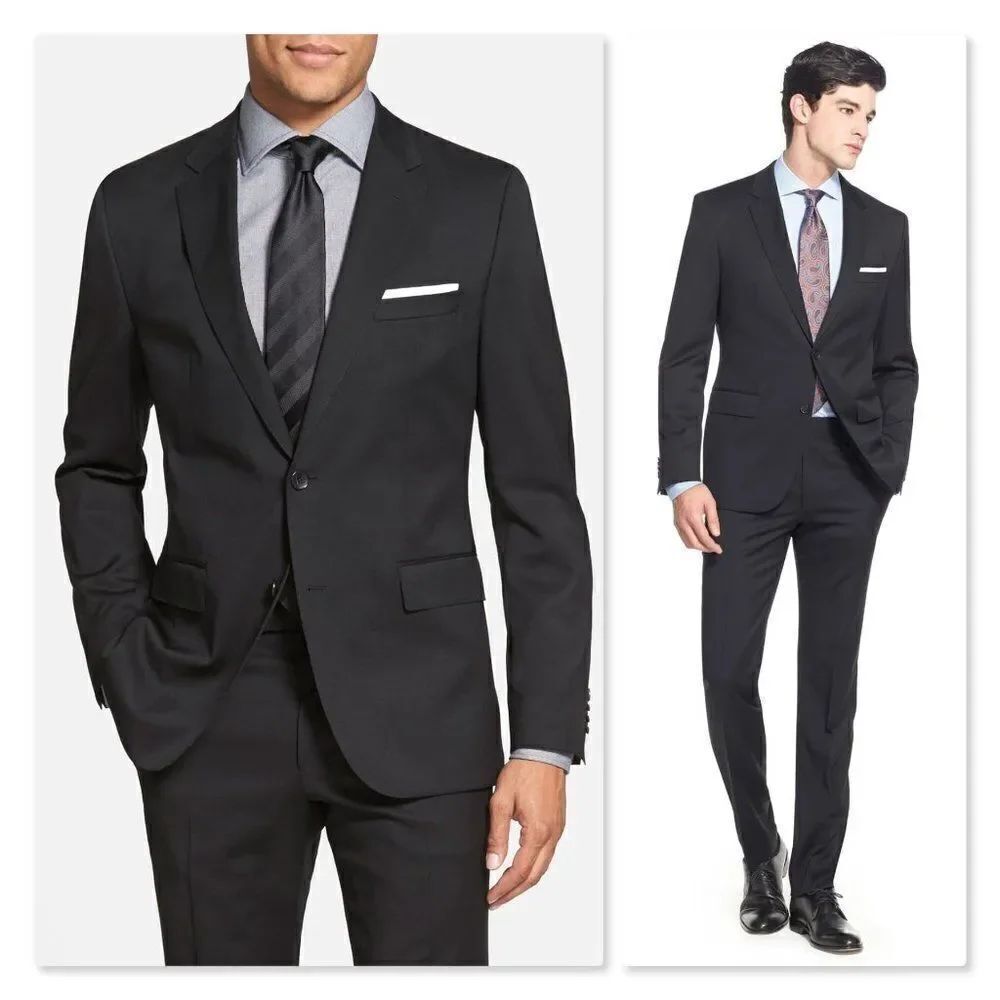 BOSS Johnstons/Lenon Classic Fit Wool Suit Jacket